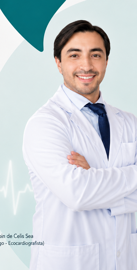Dr. Mauricio Rubin de Celis Sea con bata médica